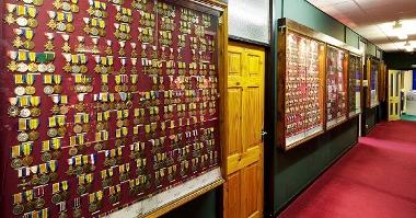 Medals on display at Lancashire Infantry Museum