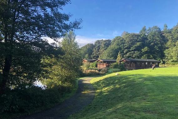 Holiday lodges in picturesque setting