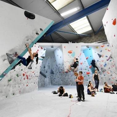 People climbing at Boulder UK