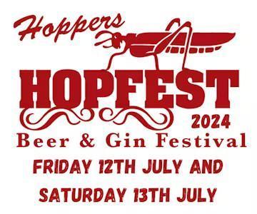 Hopfest 2024 - Hoppers Beer, Gin and Music Festival promotion