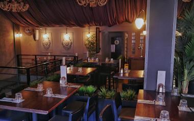 A view of the main seating area upstairs in Forum Bar and Kitchen