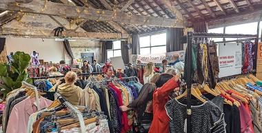 Vintage clothes market at Chew's Yard