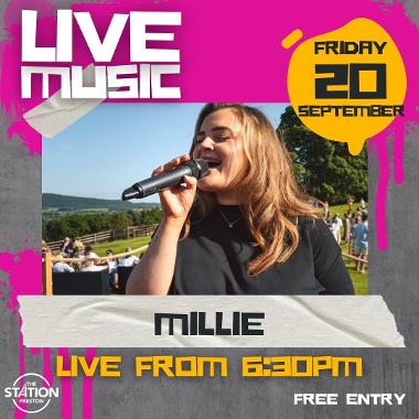 Live music at The Station with Millie