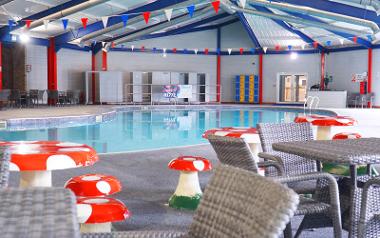 The indoor pool at Beacon Fell View Holiday Park