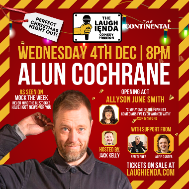 The Laughienda Comedy Club with Alun Cochrane