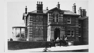 Jemima and Henry Pedder outside Whinfield House.