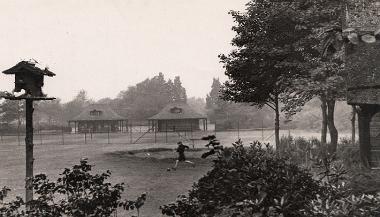 Haslam Park tennis courts 1950s.