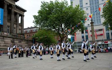 Morris Dancers on Preston Flag Market.