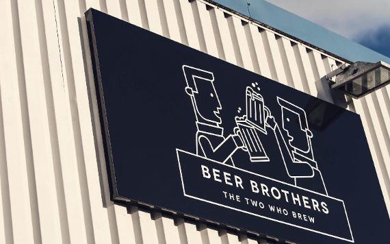 Beer Brothers Brewery exterior sign.