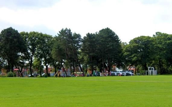 Children's play area at Moor Park, Preston.