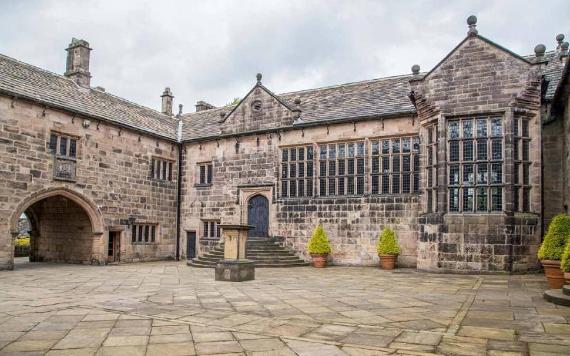 Hoghton Tower courtyard.