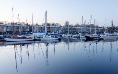 Boats in Preston Marina.