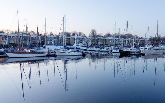 Boats in Preston Marina.