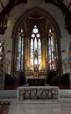 St Walburge's Church altar.