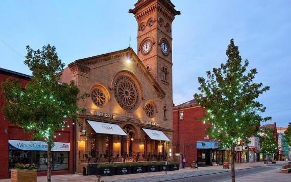 Outside Preston's Bistrot Pierre restaurant.