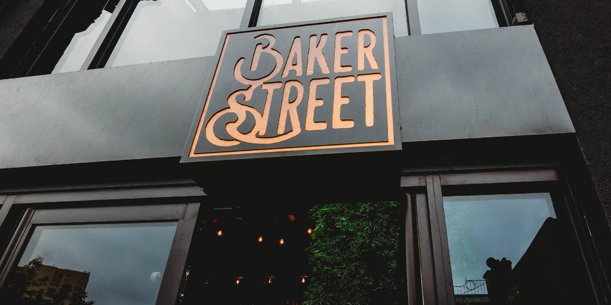 Baker Street Preston entrance and sign.