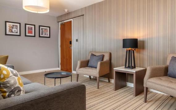 Samlesbury Hotel room with sofa seating.